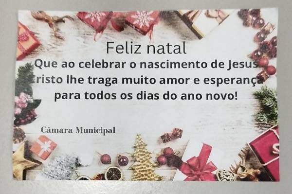 FELIZ NATAL E UM PRÓSPERO ANO NOVO.